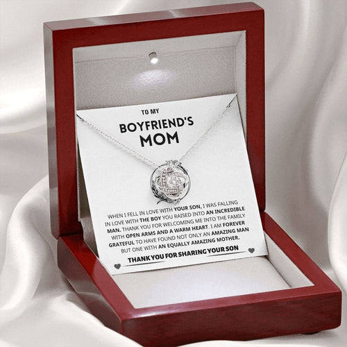 Jewelry Boyfriend's Mom Gift Necklace, "Forever Grateful" Boyfriend's Mom Gift Necklace, "Forever Grateful"