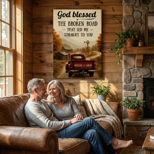 Custom Anniversary Couple Wall Art