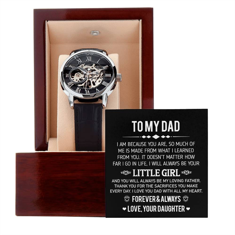 Jewelry Dad gift-FOREVER & ALWAYS-From Daughter