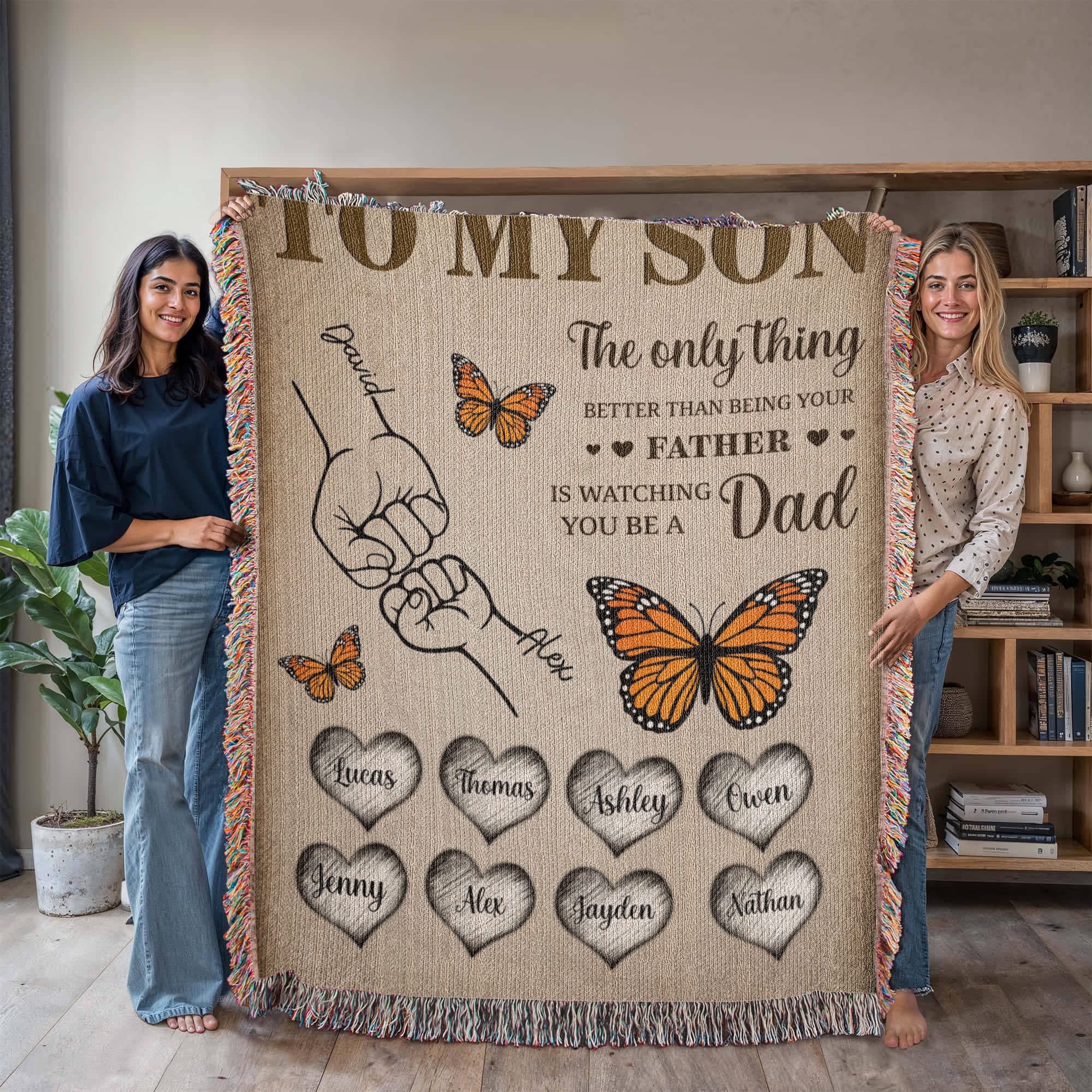 Dad To Son Woven Blanket From dad Dad To Son Woven Blanket From dad