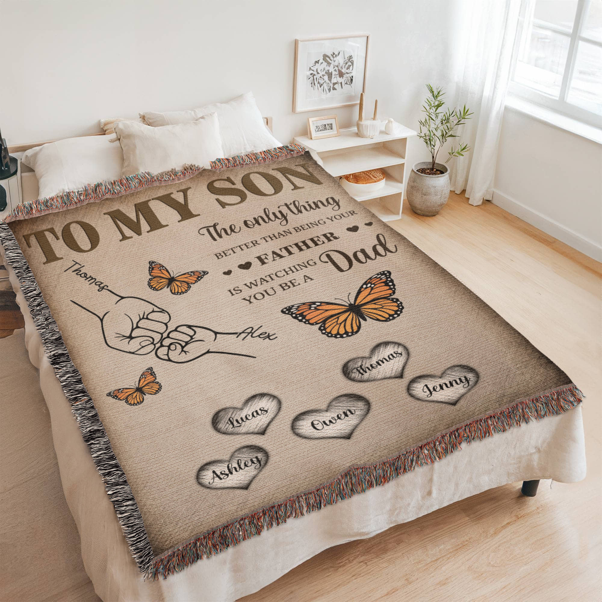 Dad To Son Woven Blanket From dad Dad To Son Woven Blanket From dad