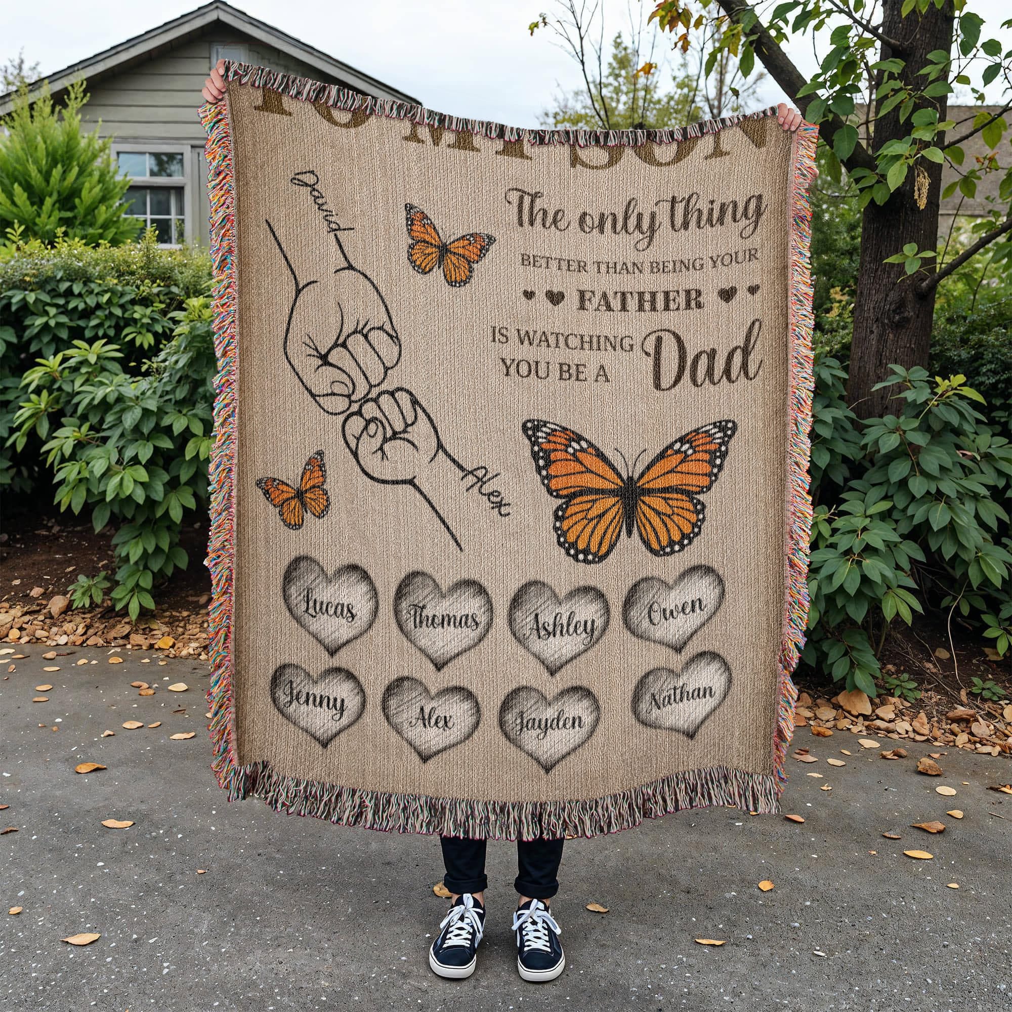 Dad To Son Woven Blanket From dad Dad To Son Woven Blanket From dad