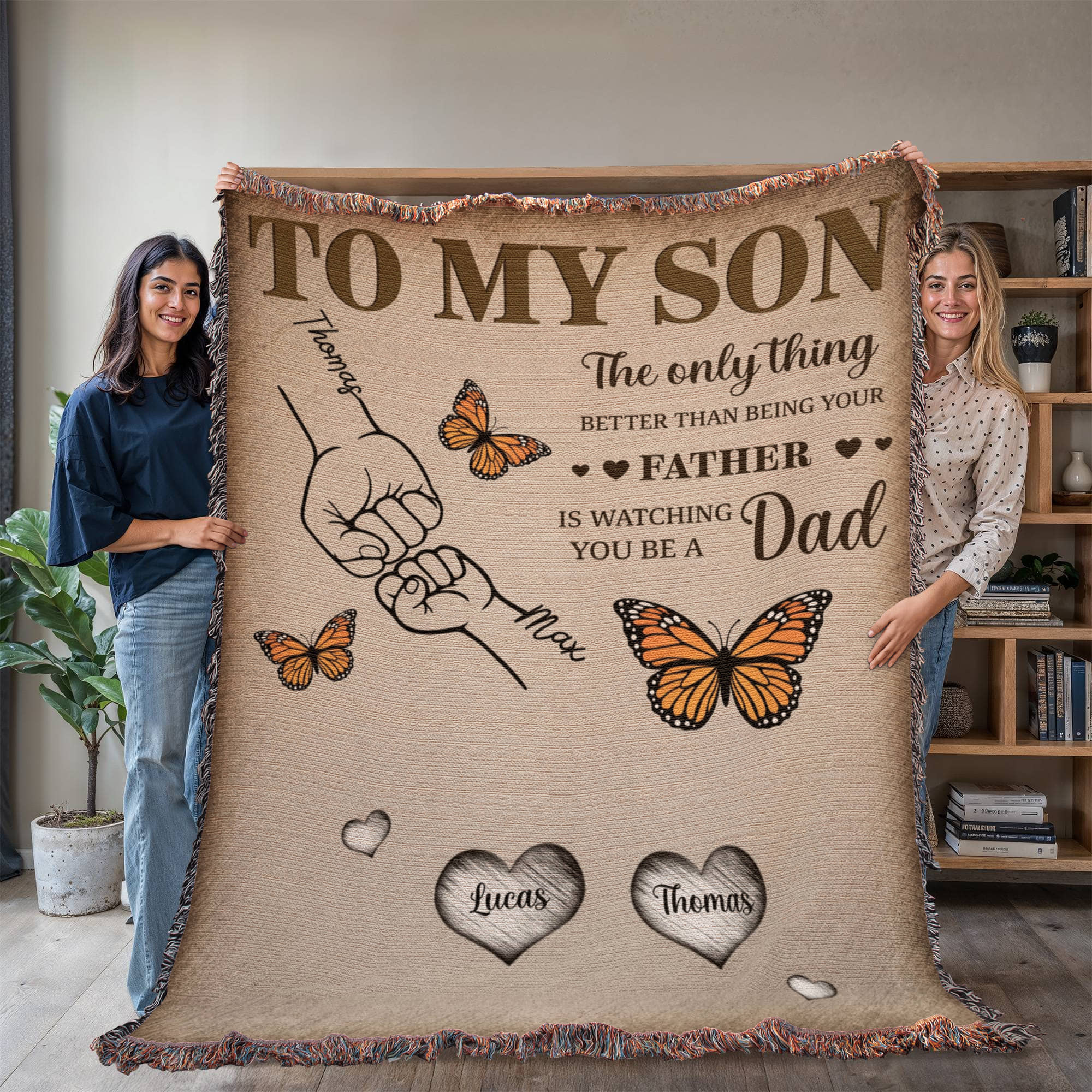 Dad To Son Woven Blanket From dad Dad To Son Woven Blanket From dad