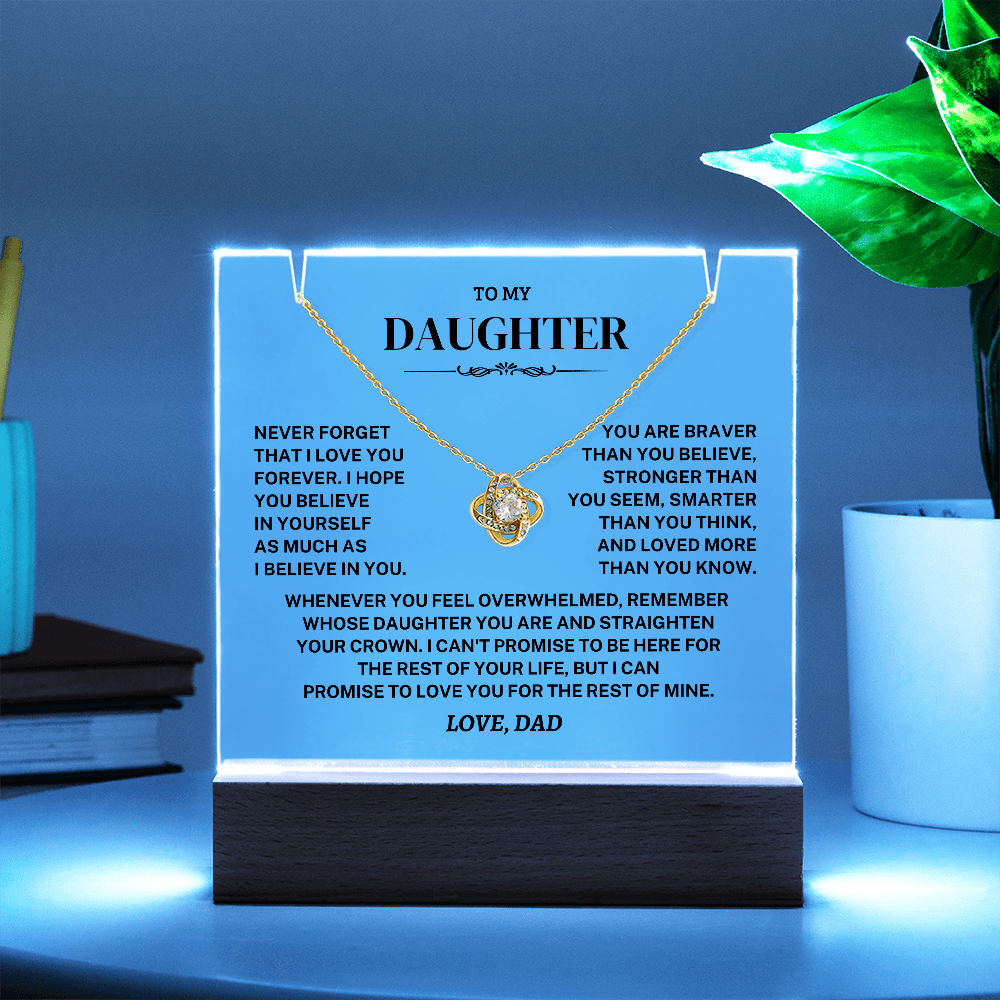 Jewelry Daughter Gift- Acrylic Square Necklace Gift Daughter Gift- Acrylic Square Necklace Gift