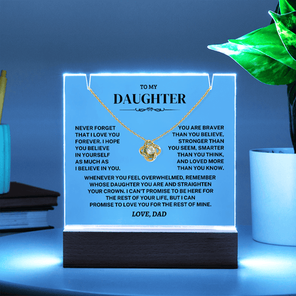 Jewelry Daughter Gift- Acrylic Square Necklace Gift Daughter Gift- Acrylic Square Necklace Gift