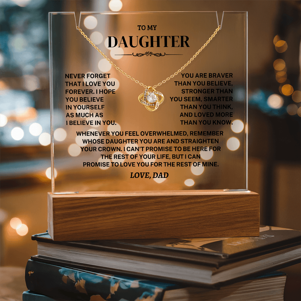 Jewelry Daughter Gift- Acrylic Square Necklace Gift Daughter Gift- Acrylic Square Necklace Gift