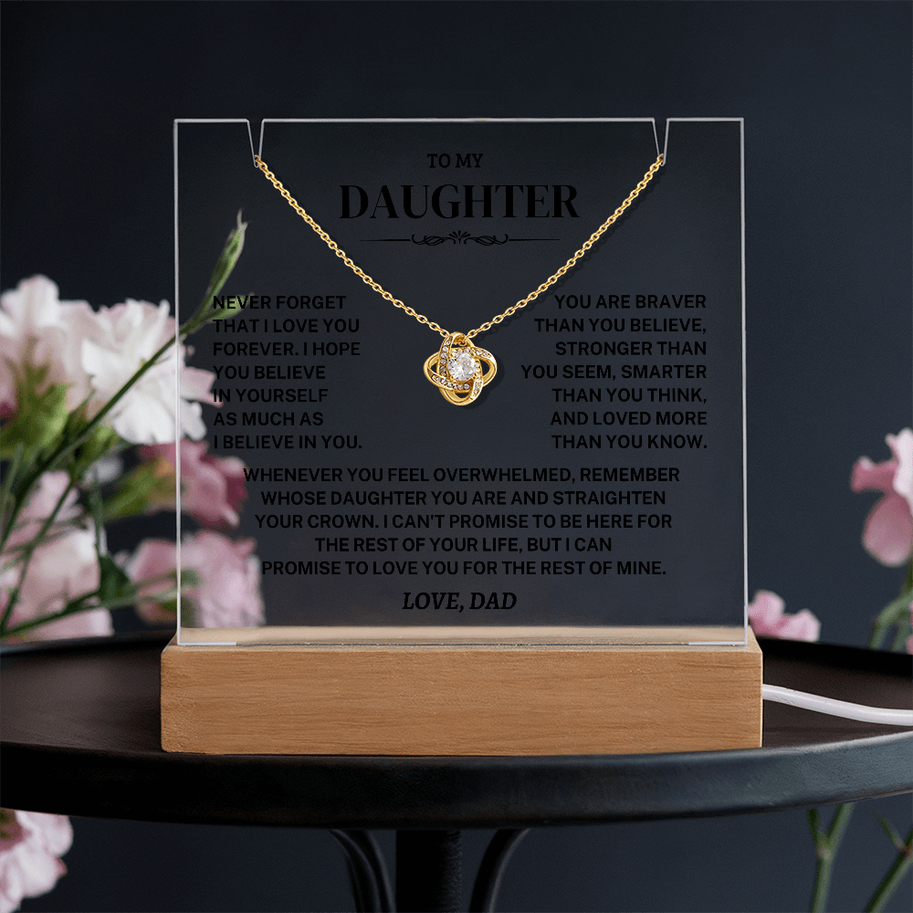 Jewelry Daughter Gift- Acrylic Square Necklace Gift Daughter Gift- Acrylic Square Necklace Gift