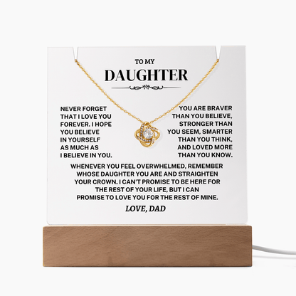 Jewelry Daughter Gift- Acrylic Square Necklace Gift Daughter Gift- Acrylic Square Necklace Gift