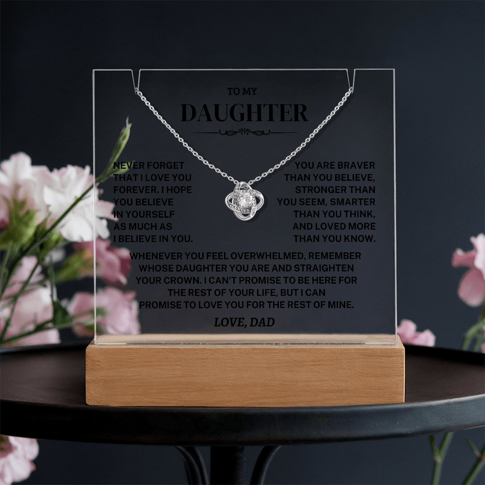 Jewelry Daughter Gift- Acrylic Square Necklace Gift Daughter Gift- Acrylic Square Necklace Gift