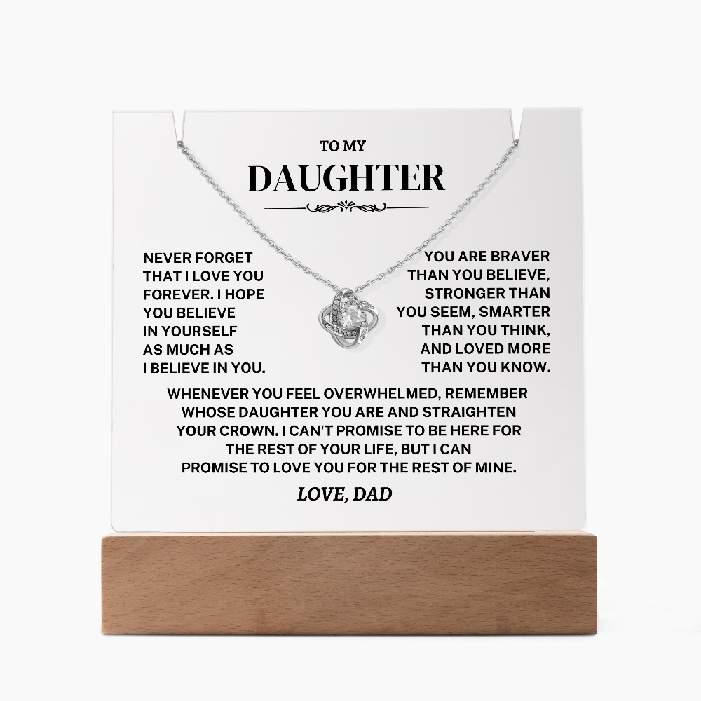 Jewelry Daughter Gift- Acrylic Square Necklace Gift Daughter Gift- Acrylic Square Necklace Gift