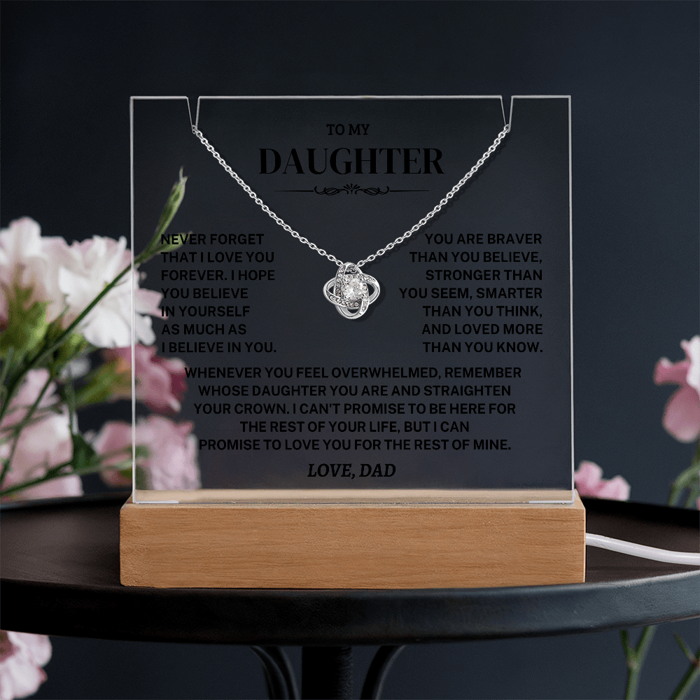 Jewelry Daughter Gift- Acrylic Square Necklace Gift Daughter Gift- Acrylic Square Necklace Gift