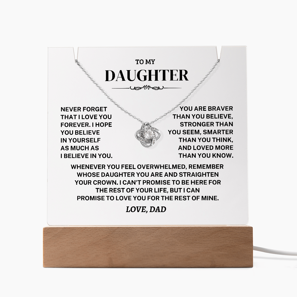 Jewelry Daughter Gift- Acrylic Square Necklace Gift Daughter Gift- Acrylic Square Necklace Gift