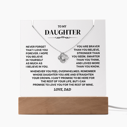 Jewelry Daughter Gift- Acrylic Square Necklace Gift Daughter Gift- Acrylic Square Necklace Gift
