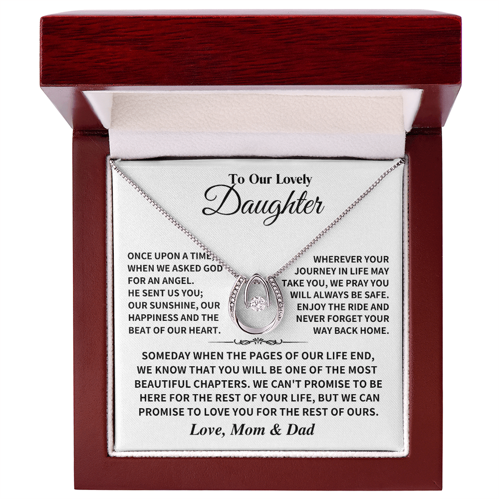 Jewelry Daughter Gift, An Angel, Love, Mom and Dad Daughter Gift, An Angel, Love, Mom and Dad