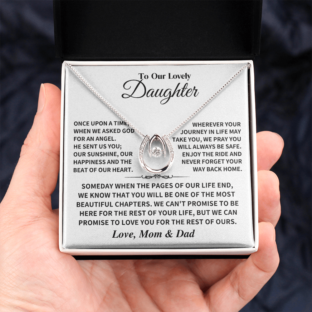 Jewelry Daughter Gift, An Angel, Love, Mom and Dad Daughter Gift, An Angel, Love, Mom and Dad