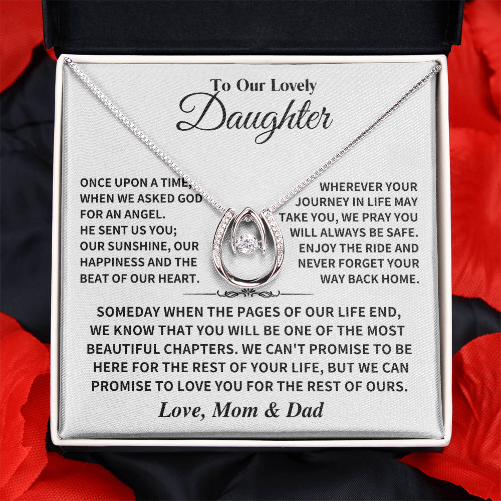 Jewelry Daughter Gift, An Angel, Love, Mom and Dad Daughter Gift, An Angel, Love, Mom and Dad