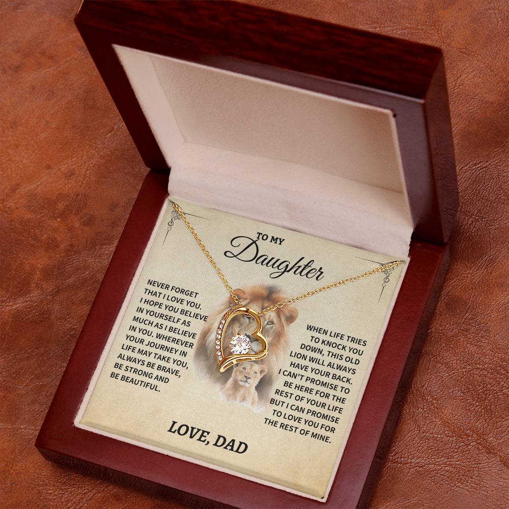 Jewelry Daughter Gift- Forever Love Heart Necklace