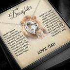 Jewelry Daughter Gift- Forever Love Heart Necklace