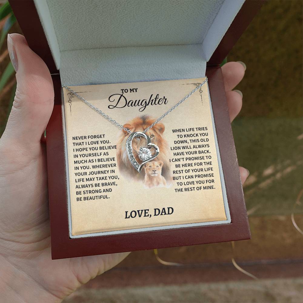 Jewelry Daughter Gift- Forever Love Heart Necklace