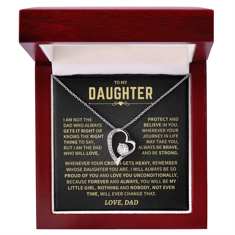Jewelry Daughter Gift From Dad, "Always Remember", Forever Love Necklace Daughter Gift From Dad, "Always Remember", Forever Love Necklace