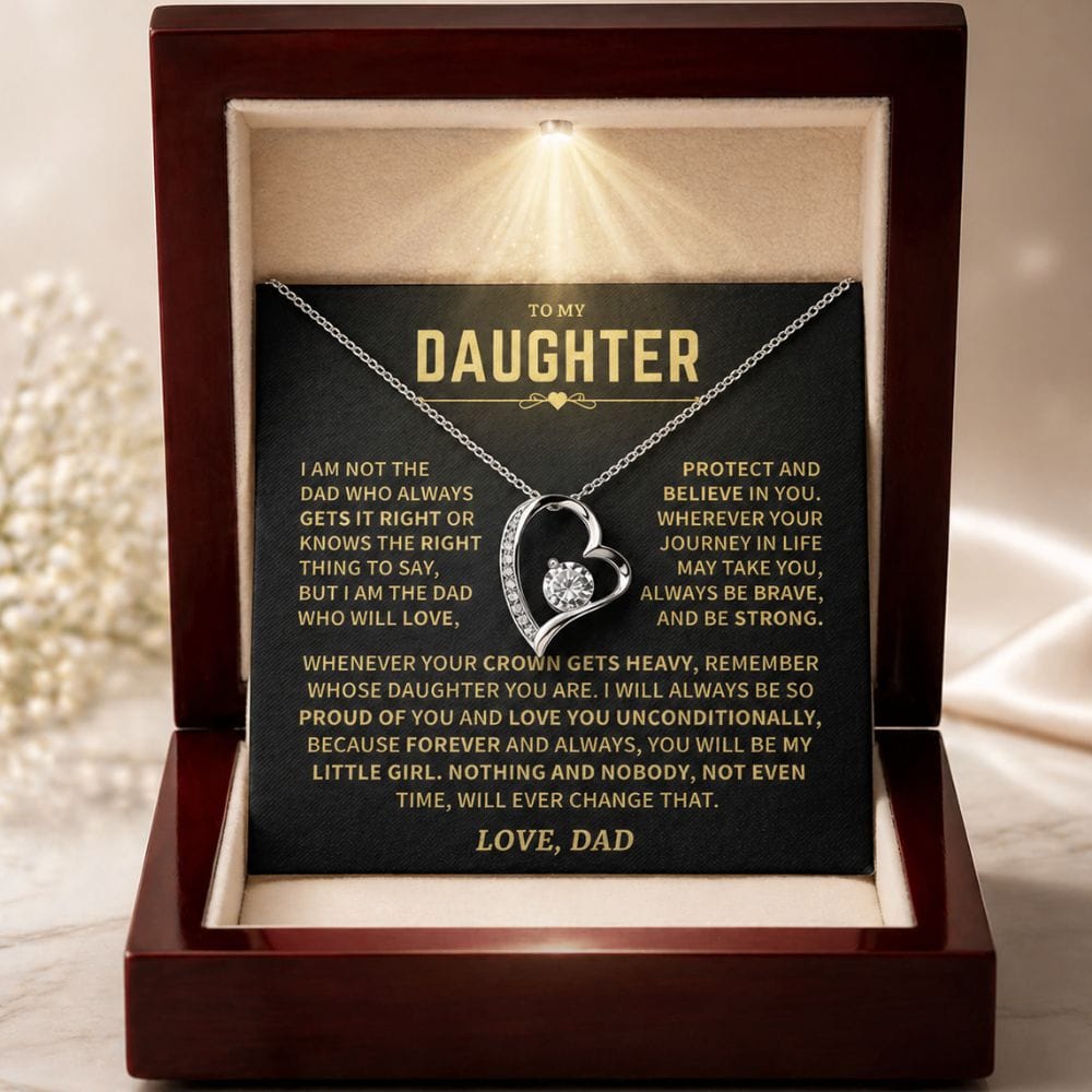 Jewelry Daughter Gift From Dad, "I am not the dad", Forever Love Necklace Daughter Gift From Dad, "I am not the dad", Forever Love Necklace