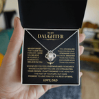 Jewelry Daughter Gift From Dad,"Never Forget",Knot Necklace Daughter Gift From Dad,"Never Forget",Knot Necklace