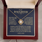 Jewelry Daughter Gift From Dad,"Never Forget",Knot Necklace Daughter Gift From Dad,"Never Forget",Knot Necklace