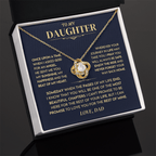 Jewelry Daughter Gift From Dad,"Never Forget",Knot Necklace Daughter Gift From Dad,"Never Forget",Knot Necklace