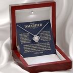 Jewelry Daughter Gift From Dad,"Never Forget",Knot Necklace Daughter Gift From Dad,"Never Forget",Knot Necklace
