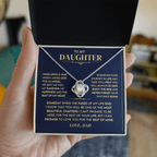 Jewelry Daughter Gift From Dad,"Never Forget",Knot Necklace Daughter Gift From Dad,"Never Forget",Knot Necklace