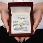 Jewelry Daughter Gift From Mom, "Beautiful Chapters", Knot Necklace Daughter Gift From Mom, "Beautiful Chapters", Knot Necklace