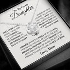 Jewelry Daughter Gift From Mom, "Beautiful Chapters", Knot Necklace Daughter Gift From Mom, "Beautiful Chapters", Knot Necklace