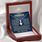 Jewelry Daughter Gift From Mom & Dad, "Never Forget" Alluring Beauty Necklace Daughter Gift From Mom & Dad, "Never Forget" Alluring Beauty Necklace