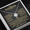 Jewelry Daughter Gift From Mom & Dad,"Never Forget",Knot Necklace Daughter Gift From Mom & Dad,"Never Forget",Knot Necklace