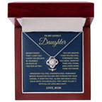 Jewelry Daughter Gift, From Mom, "Never Forget That I Love You"