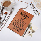 Jewelry Daughter Gift-Leather Journal-From Dad