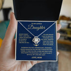 Jewelry Daughter Gift-Never Forget-From Mom
