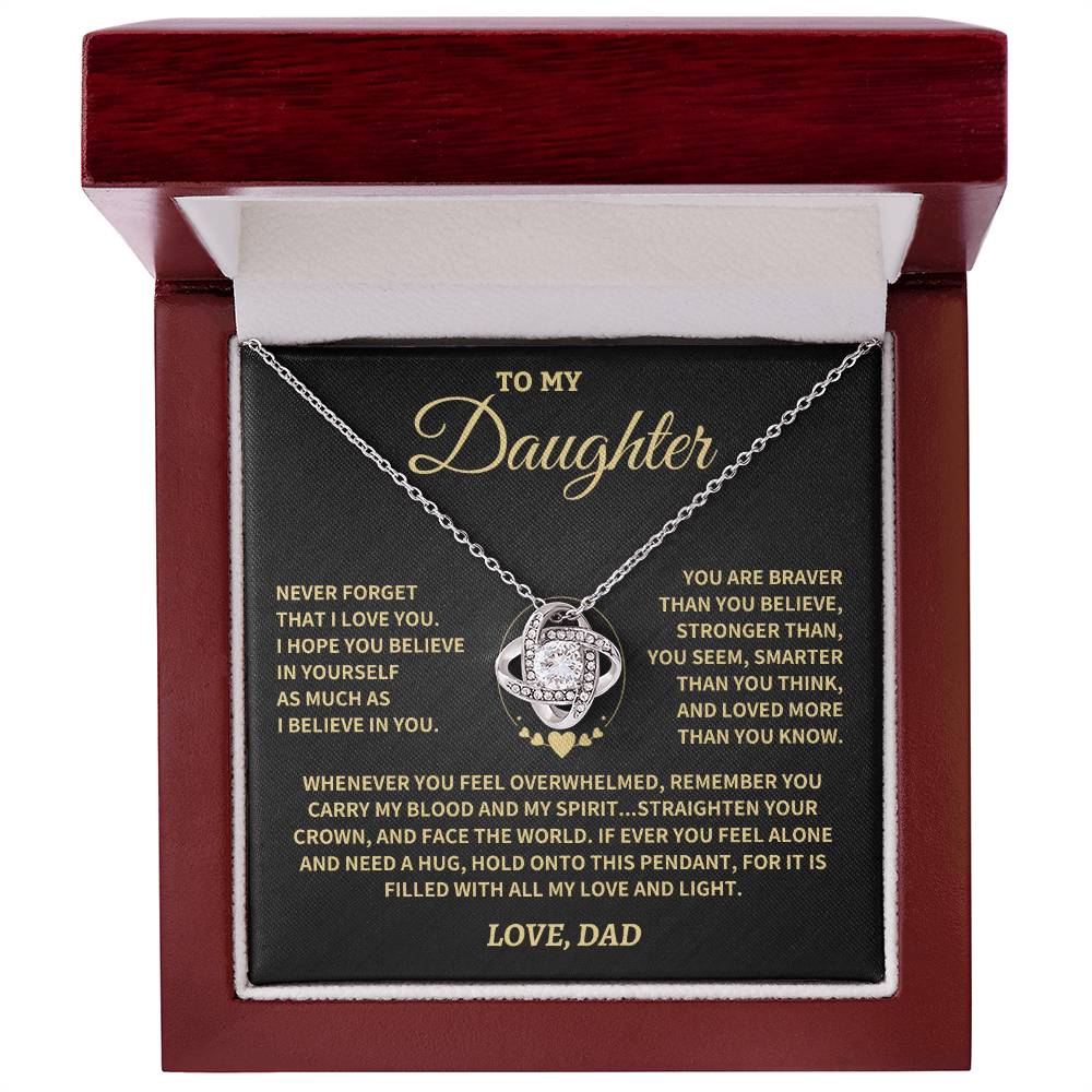 Jewelry Daughter Gift- Straighten Your Crown- From Dad