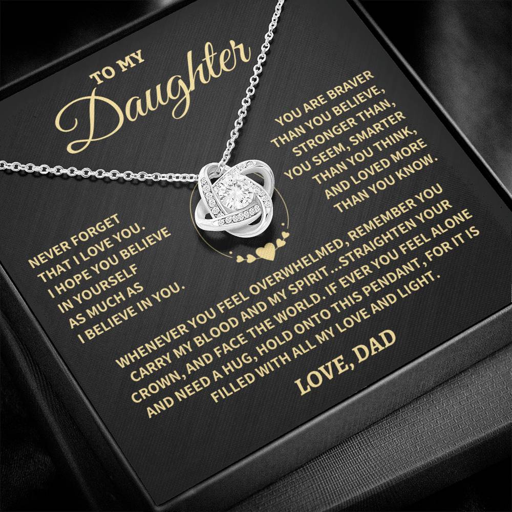 Jewelry Daughter Gift- Straighten Your Crown- From Dad