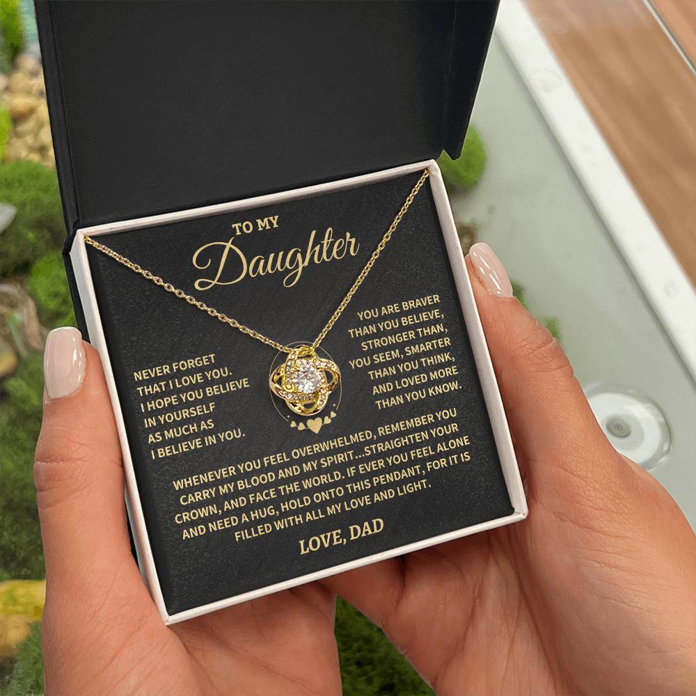 Jewelry Daughter Gift- Straighten Your Crown- From Dad