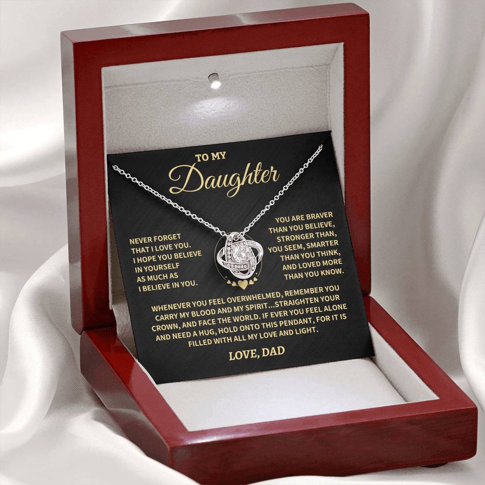 Jewelry Daughter Gift- Straighten Your Crown- From Dad