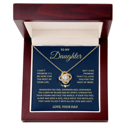 Jewelry Daughter Gift- Straighten Your Crown - Love Knot Necklace