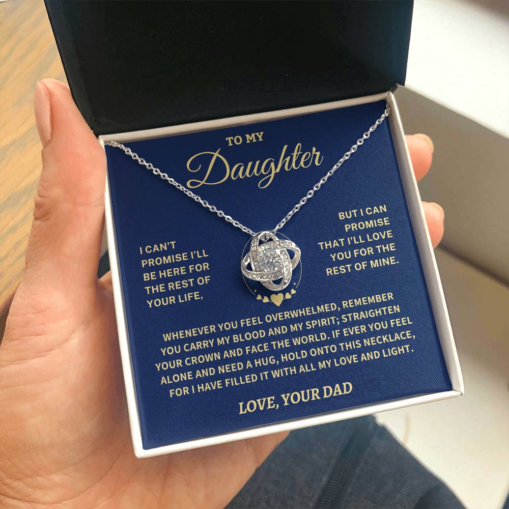 Jewelry Daughter Gift- Straighten Your Crown - Love Knot Necklace