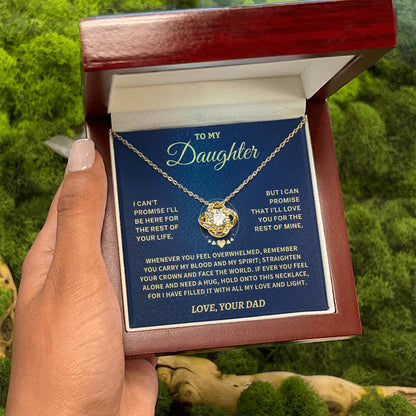 Jewelry Daughter Gift- Straighten Your Crown - Love Knot Necklace
