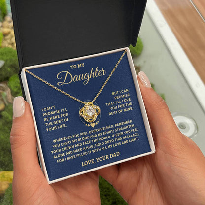 Jewelry Daughter Gift- Straighten Your Crown - Love Knot Necklace
