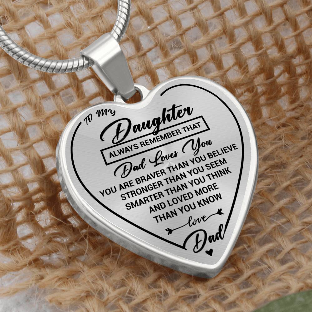 Jewelry Daughter Heart Necklace Gift