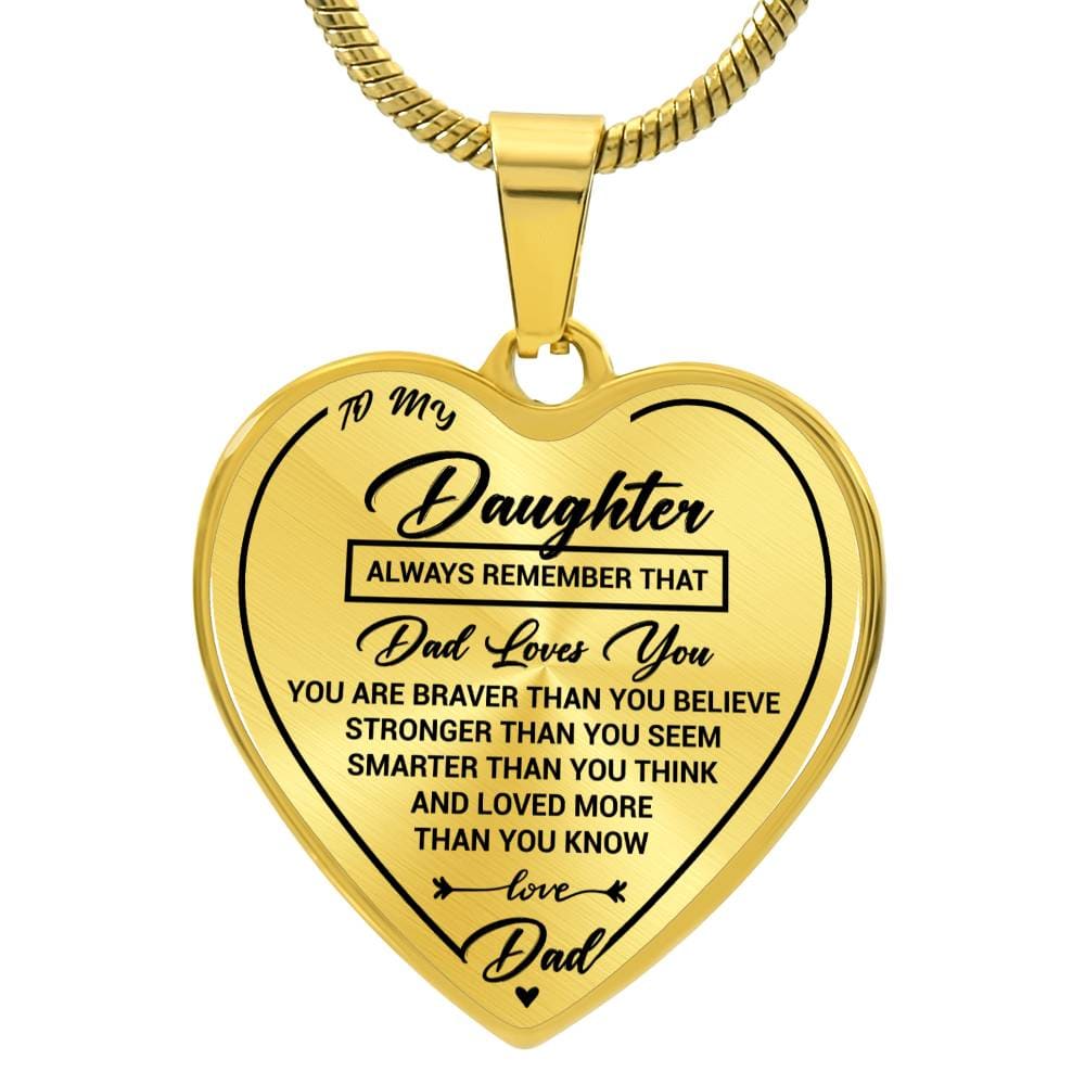 Jewelry Daughter Heart Necklace Gift