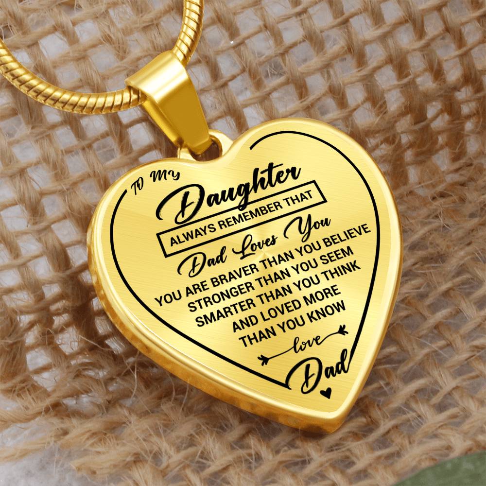 Jewelry Daughter Heart Necklace Gift