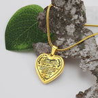 Jewelry Daughter Heart Necklace Gift- Remember Dad Loves You