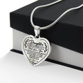 Jewelry Daughter Heart Necklace Gift- Remember Dad Loves You
